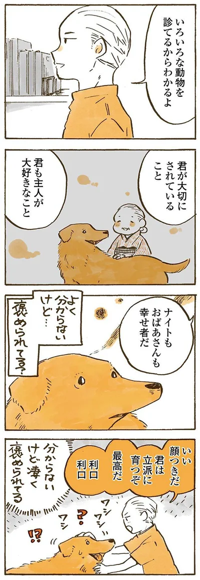 ナイトもおばあさんも幸せ者だ