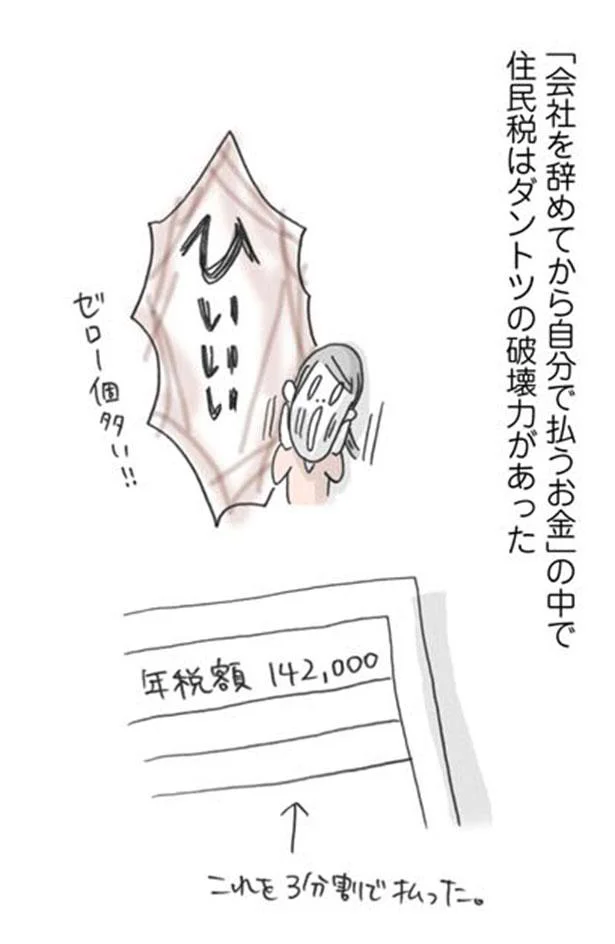 住民税はダントツ破壊力があった