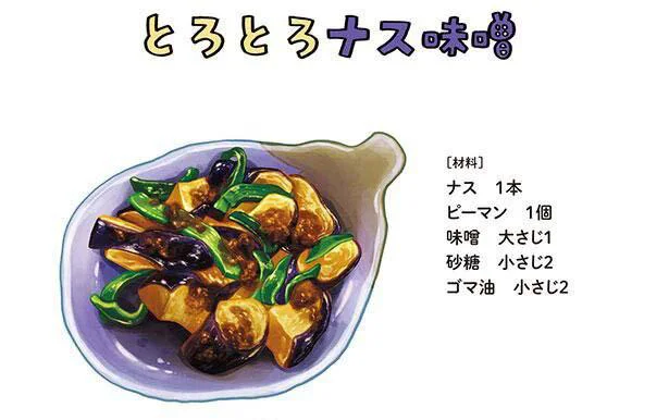 とろとろナス味噌の材料