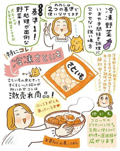 冷凍野菜　いまや手抜き調理に欠かせない強い味方