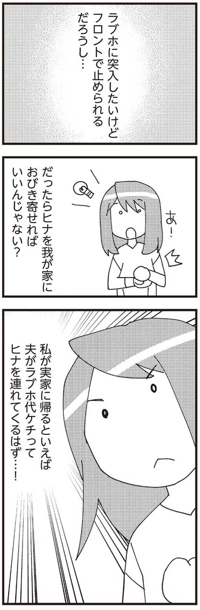 だったらヒナを我が家におびき寄せればいいんじゃない？