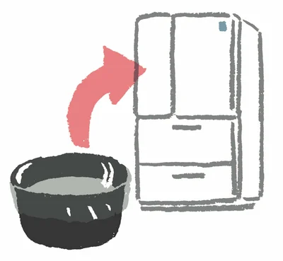 沸騰までに時間がかるほうがうまみが増します。時間にゆとりがあるなら、内釜にラップをかけ、冷蔵室で浸水を。