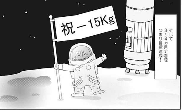 「ロケットスタートダイエット」が成功のキモ？生涯で唯一成功したこの方法とは…／空気でも太るお年頃の私が 15キロ痩せるまで（4）