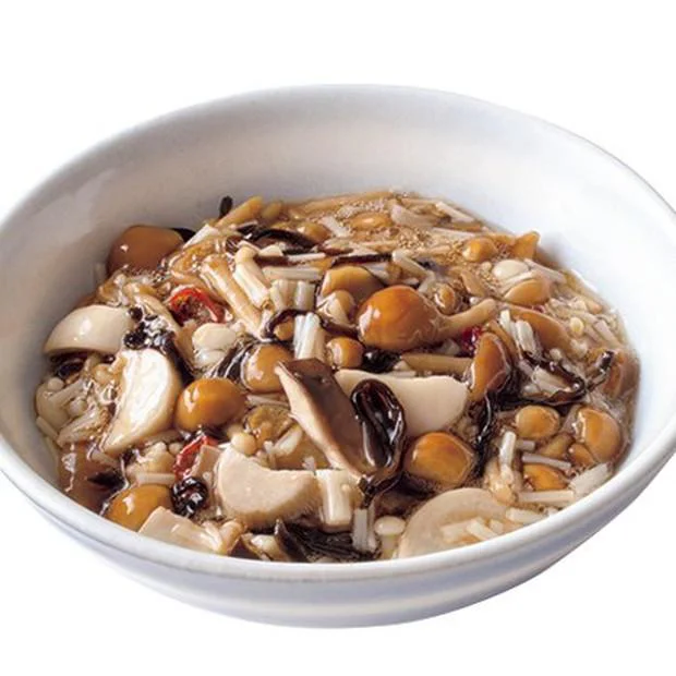 レンジできのこたっぷりおかず。食感とろとろ～♪「塩昆布なめたけ」