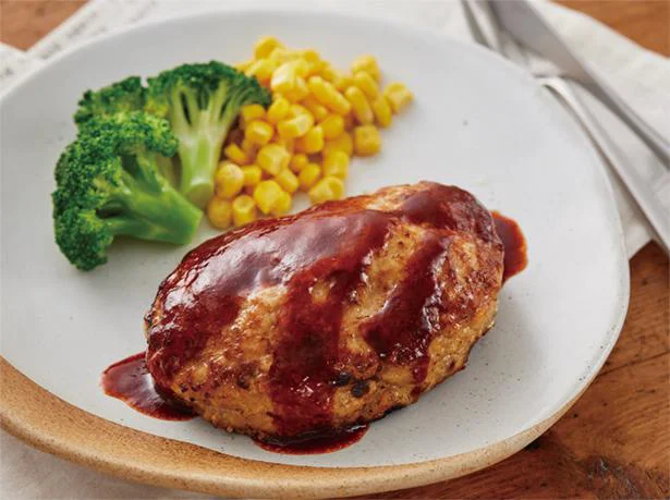 肉汁があふれる感動!ふっくらハンバーグ