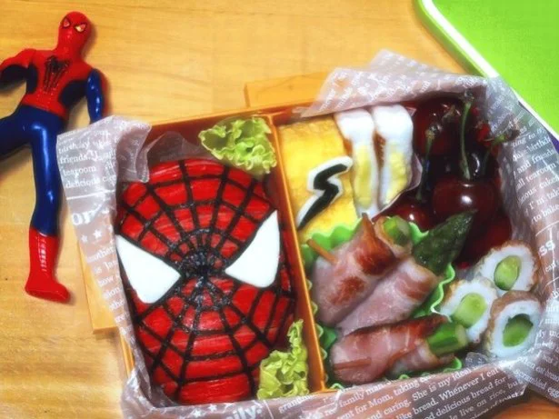 【キャラ弁】強いぞ！男の子のテンション爆上がりなスパイダーマン弁当