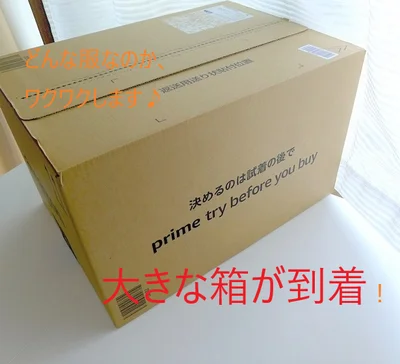 申し込んで3日ほどで、自宅に大きな段ボール箱に入った洋服たちが到着～♪