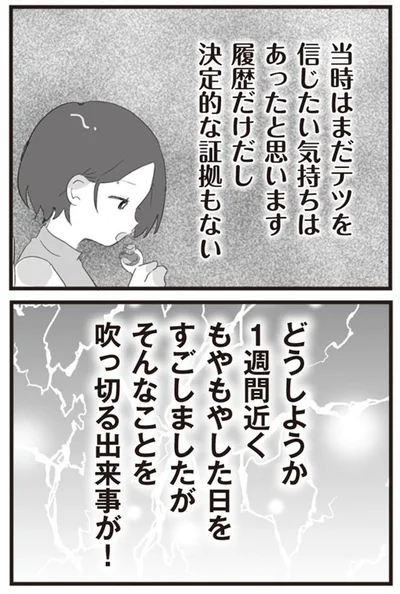 履歴だけだし　決定的な証拠もない