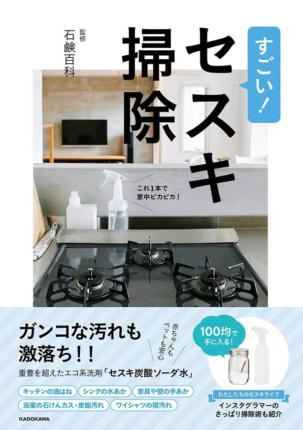 セスキがあれば家中ピカピカに！『すごい！セスキ掃除　これ１本で家中ピカピカ！』