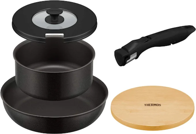 THERMOS(サーモス) 取っ手のとれるフライパン5点セット
