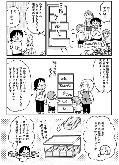 ものを減らしたあとは場所決めですよ