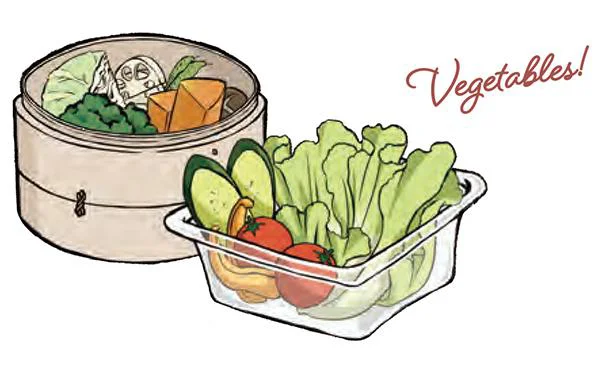 野菜は好きなだけ食べてOK