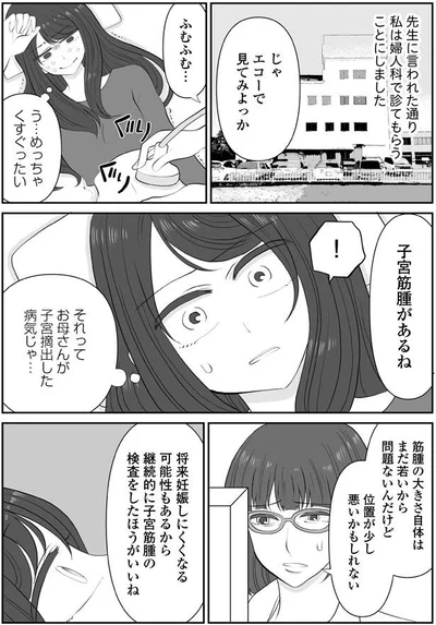 子宮筋腫があるね