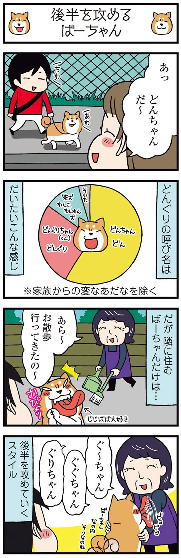 隣のおばあちゃんだけ独特 ご近所さん別うちの犬の呼び方 ドヤ顔柴犬どんぐり2 3 画像3 6 レタスクラブ