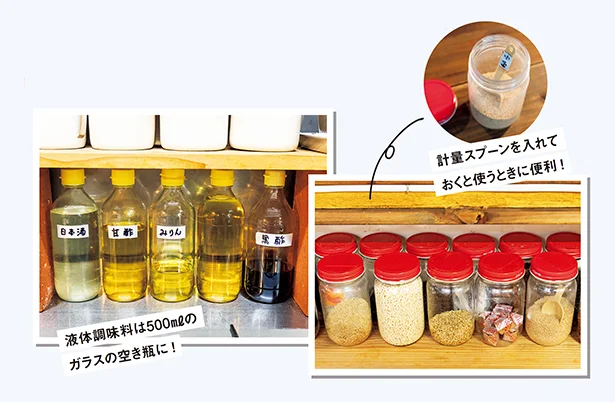 「企業が研究して作った市販の調味料の容器は、液ダレしにくかったりしけにくかったり、すぐれたものばかり」と瀬尾さん。