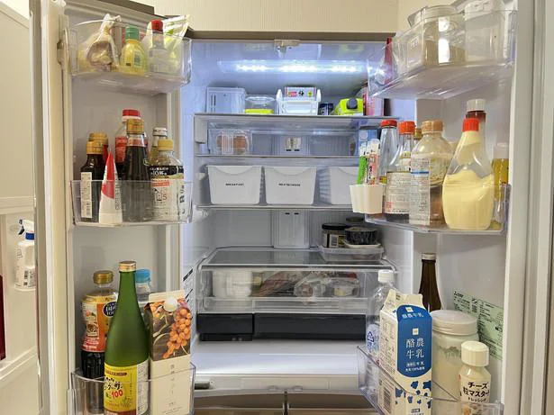 冷蔵庫の中身はたくさん買い込んでも、6～8割程度に