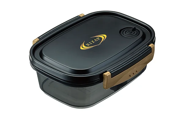 【スケーター】食洗機対応タイトフードコンテナM RIZAP▷幅15.9×奥行き12.6×高さ6.4cm ¥980