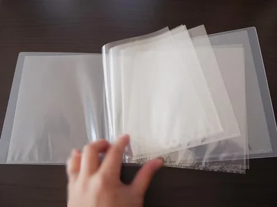 透明ファイルが10ページついた抜群の収納力！