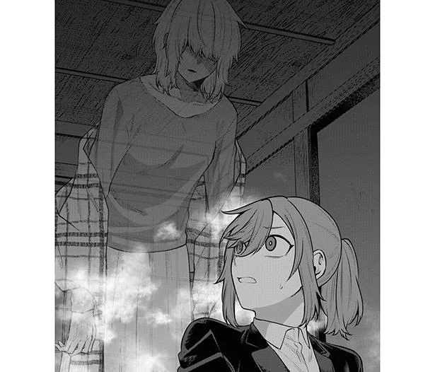 背後から現れたのは女性の霊!? 心霊現象なんて作り話だと思ってたのに！／丸の内で就職したら、幽霊物件担当でした。1（7）