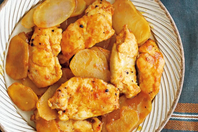 とりじゃがカレー照り焼き