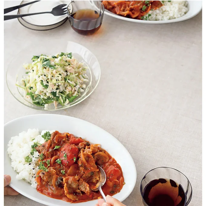 「牛肉のトマト煮」の献立