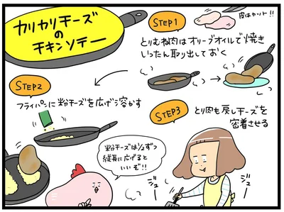 「カリカリチーズのチキンソテー」の作り方
