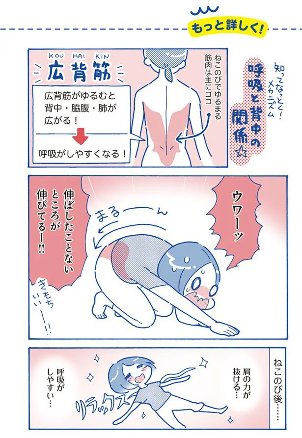 伸ばしたことのないところが伸びてる!