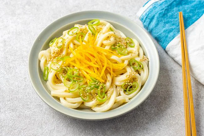 「ゆずしおまぜうどん」できあがり!