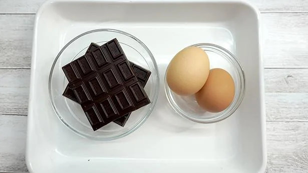 「しっとり濃厚チョコレートムース」の材料