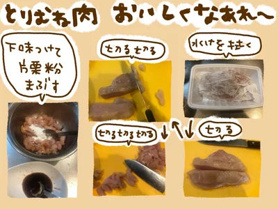 とりむね肉おいしくなあれ～