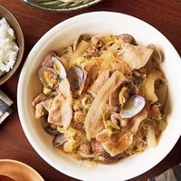 あさりのだしで白菜がコクうま！「白菜とあさりのはるさめ煮込み」