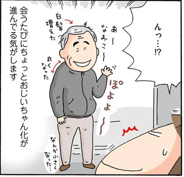 会うたびにちょっとおじいちゃん化が進んでる気がします