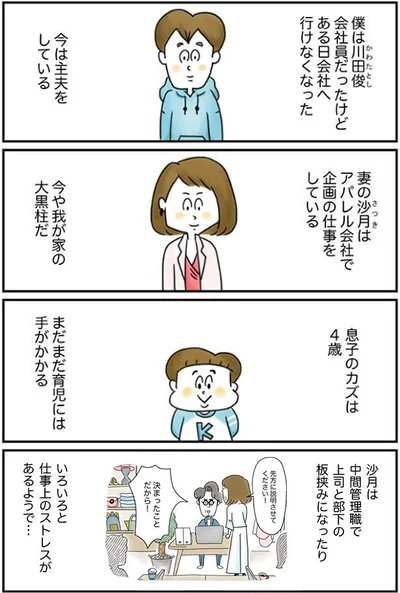 妻の沙月は中間管理職で