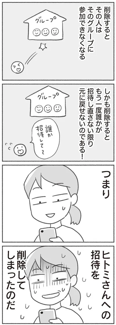 招待を削除してしまったのだ