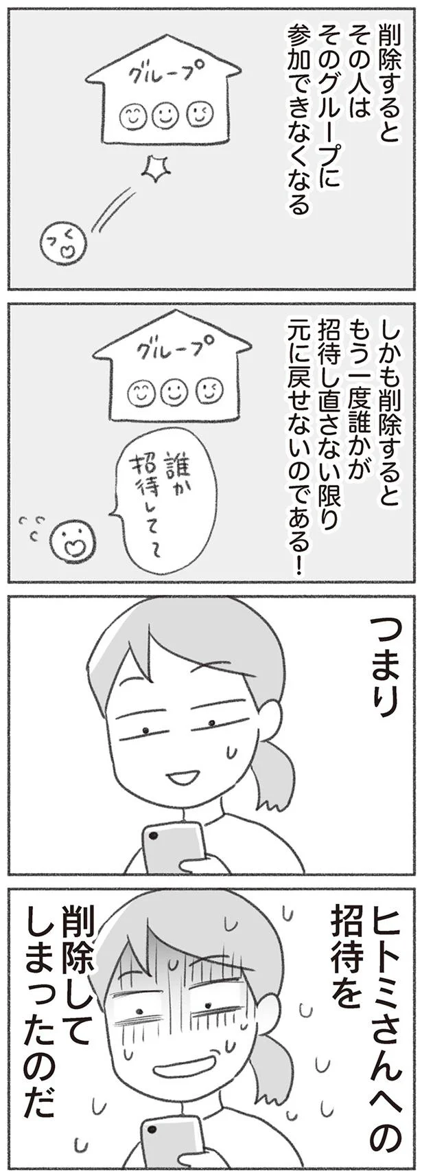 招待を削除してしまったのだ