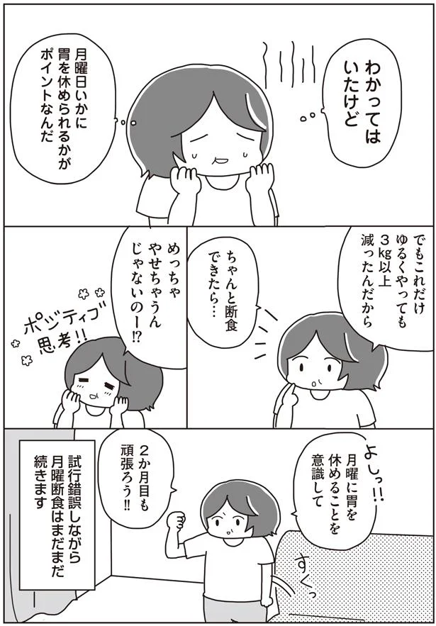 月曜日いかに胃を休められるかがポイントなんだ