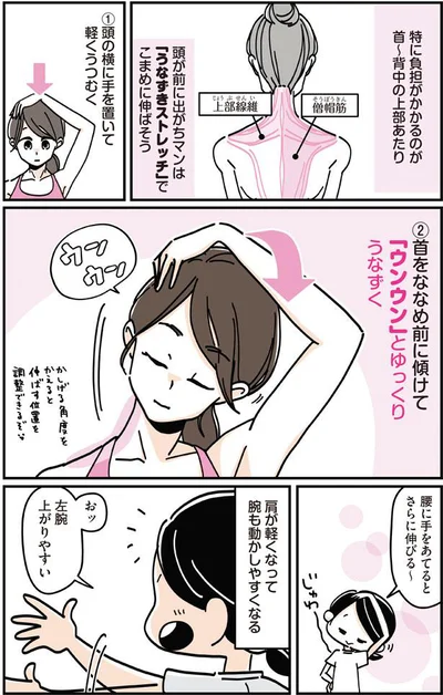 腕も動かしやすくなる