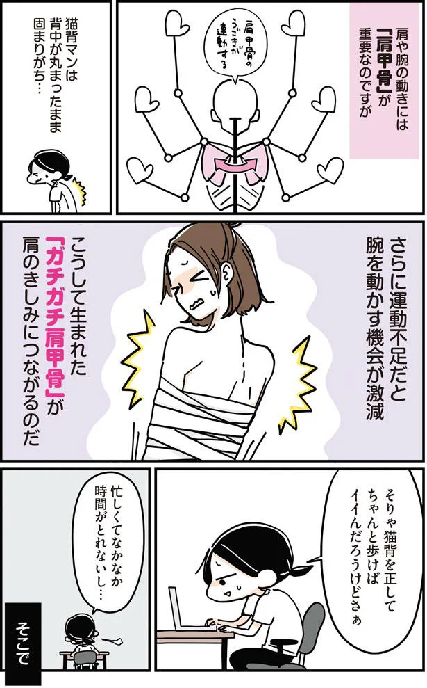 「ガチガチ肩甲骨」