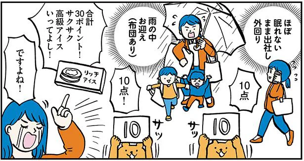  10点！10点！10点！合計30ポイント！