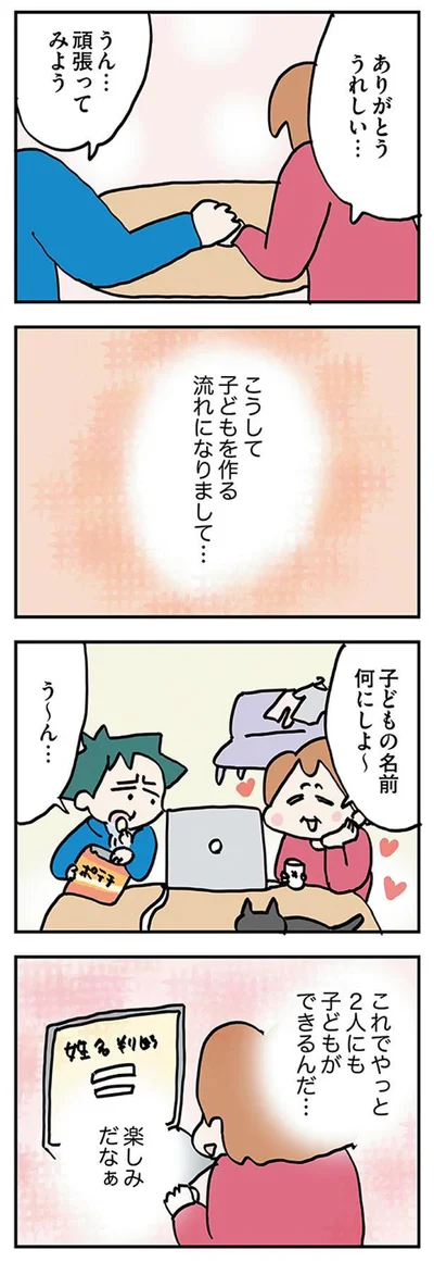 こうして子どもを作る流れになりまして…