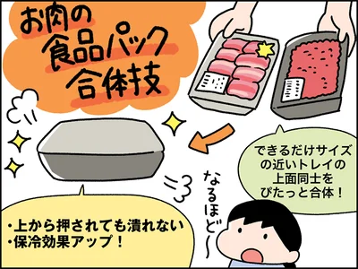 お肉のパック合体技