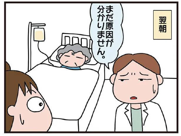 一生寝たきり⁉ 検査だけで4ヶ月!? 突然倒れた母の病気の原因がわからない／今日からいきなり介護です（4）