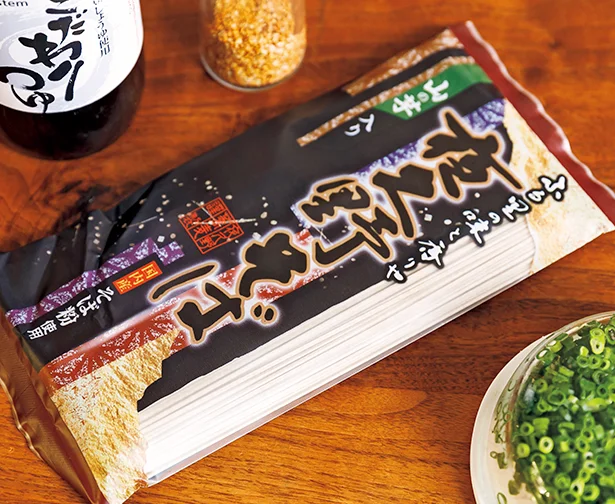 解決◎:乾麺のそばと薬味があれば、ごちそうです!