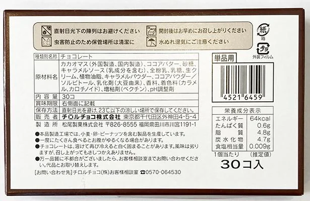  原材料もこのとおり