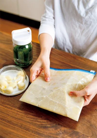 日曜日▷「食材の保存は、手軽さと見やすさ、使いやすさを重視」