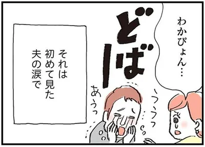 初めて見た夫の涙