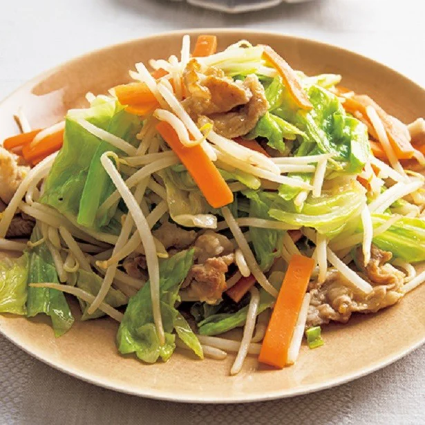 野菜はシャキシャキ、肉はしっかり味がなじんだ本当においしい肉野菜炒め