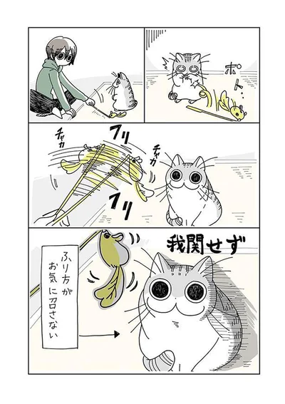 ふり方がお気に召さない