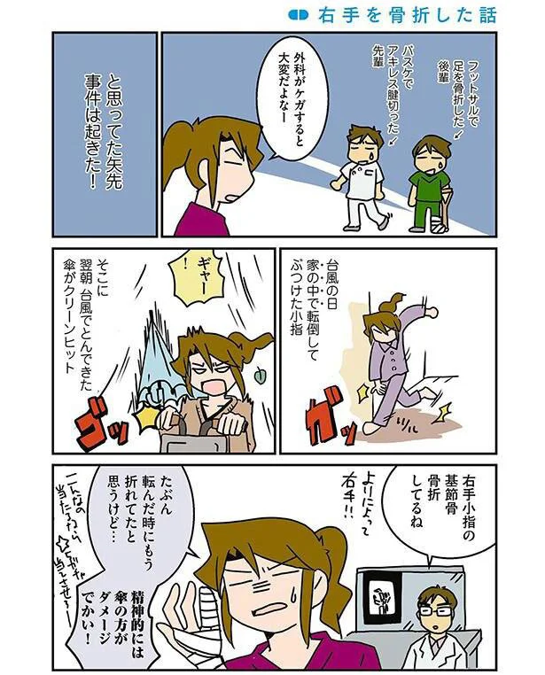 外科がケガすると大変だよなー