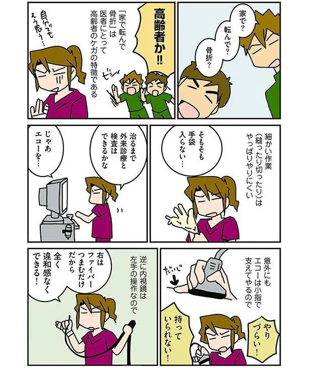 家で？転んで？骨折？